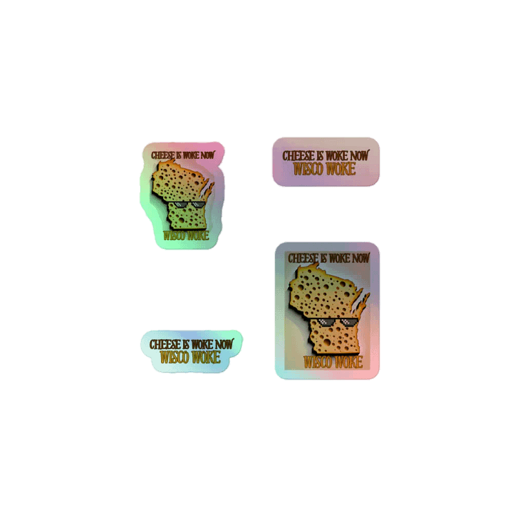 SC Win, Cheese is Woke Now, Holo Sticker Pack product image (1)