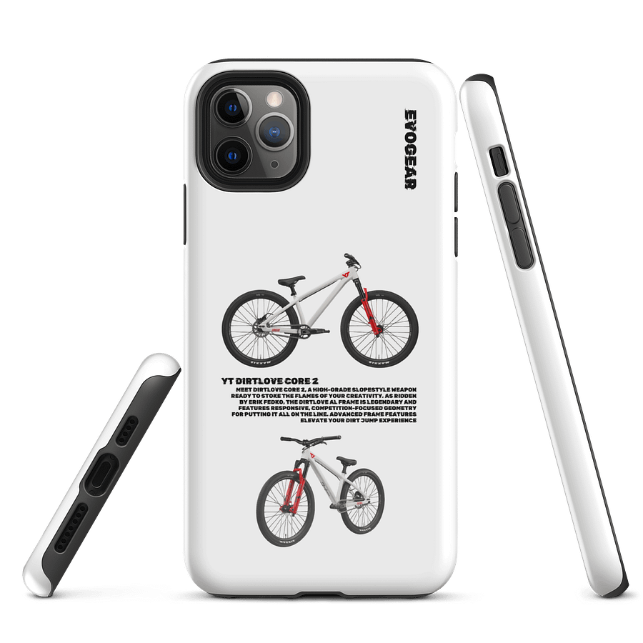 White Dirtlove Core 2 iPhone Case product image (5)