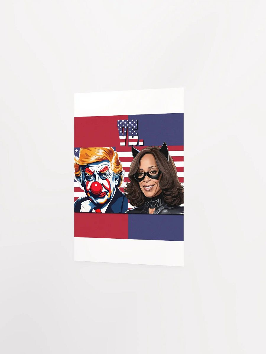 Joker Trump vs. Cat Harris: Illustrated Matte Poster product image (19)