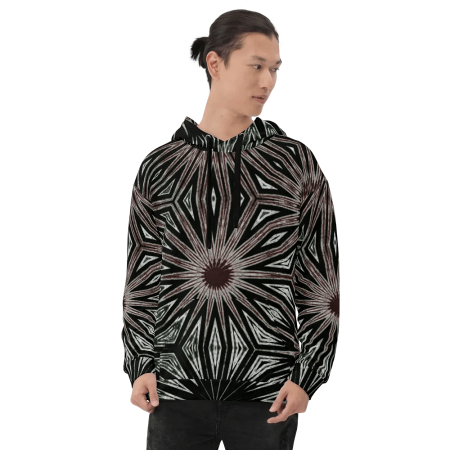 Abstract Dramatic Circles Unisex Pull Over Hoodie product image (9)
