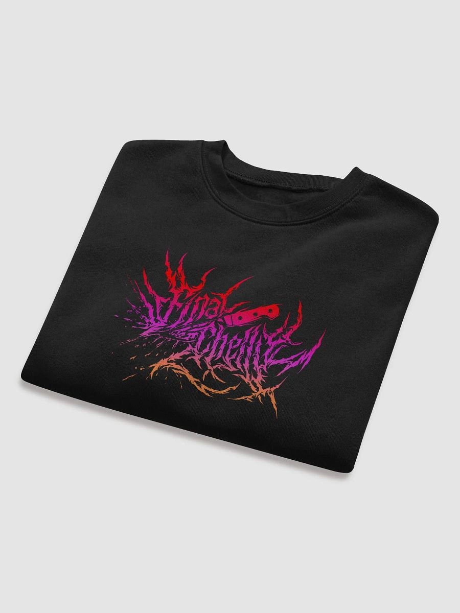 Keep It Metal Pink Blend Logo Womens Fleece Crop Top Printed Sweatshirt product image (5)