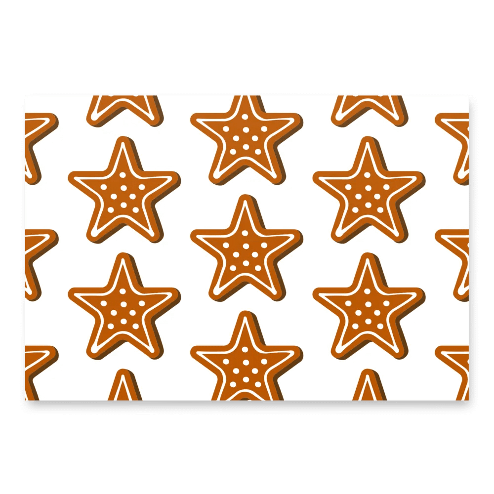 Gingerbread Star Wrapping Paper product image (1)
