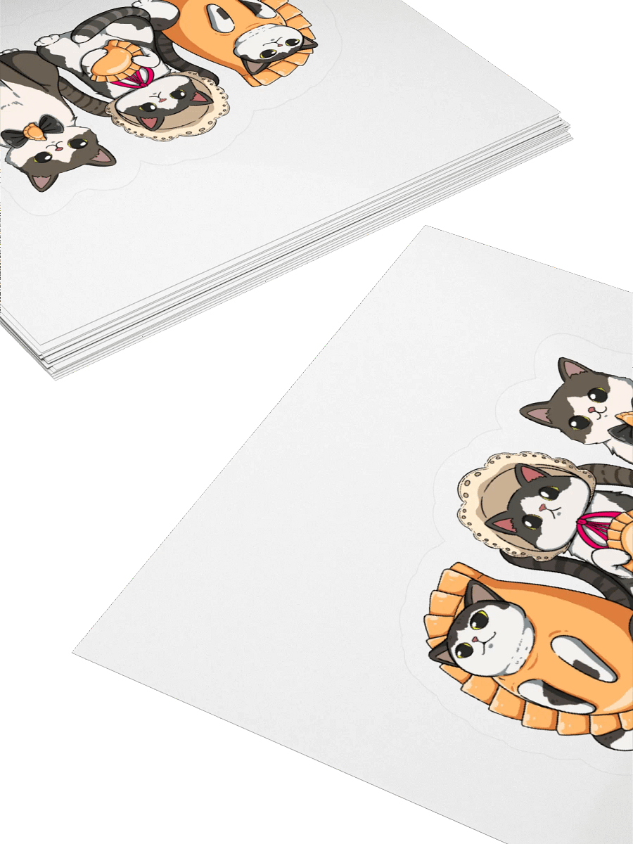 Pierogi Kitties Cut out stickers product image (12)