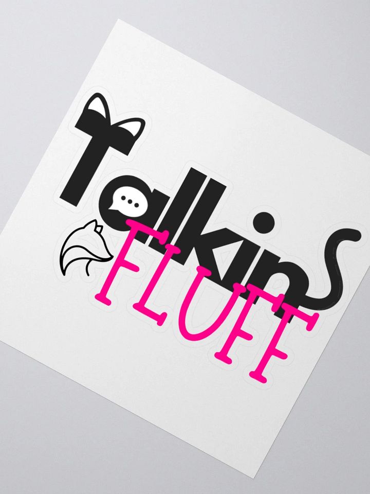 Talkin' Fluff Logo Stickers product image (2)