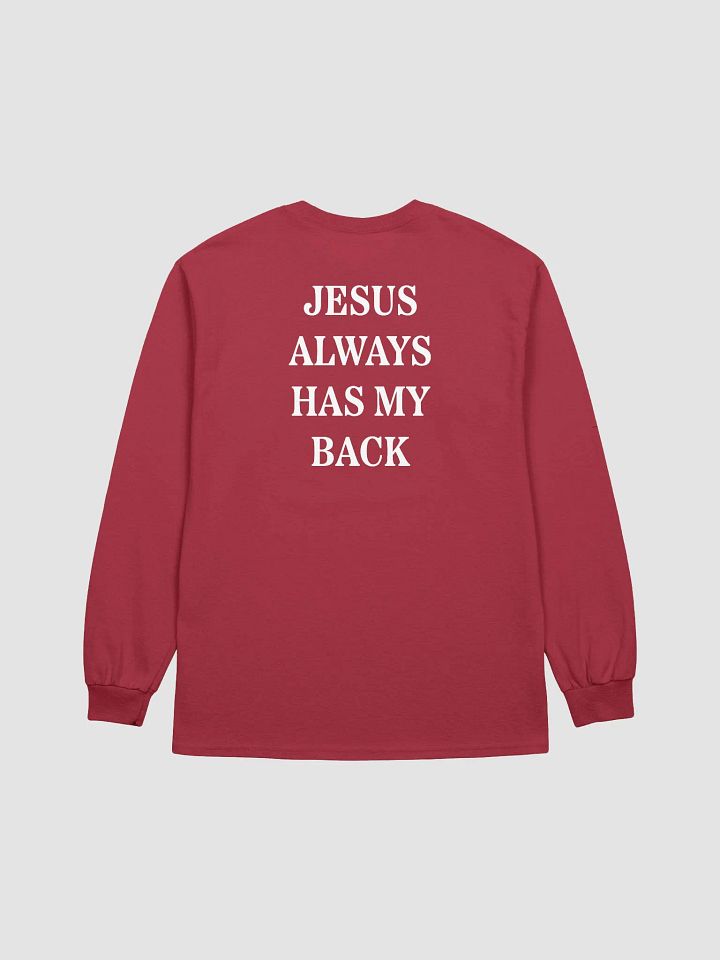 Jesus Always Has My Back | Longsleeve | Color product image (6)