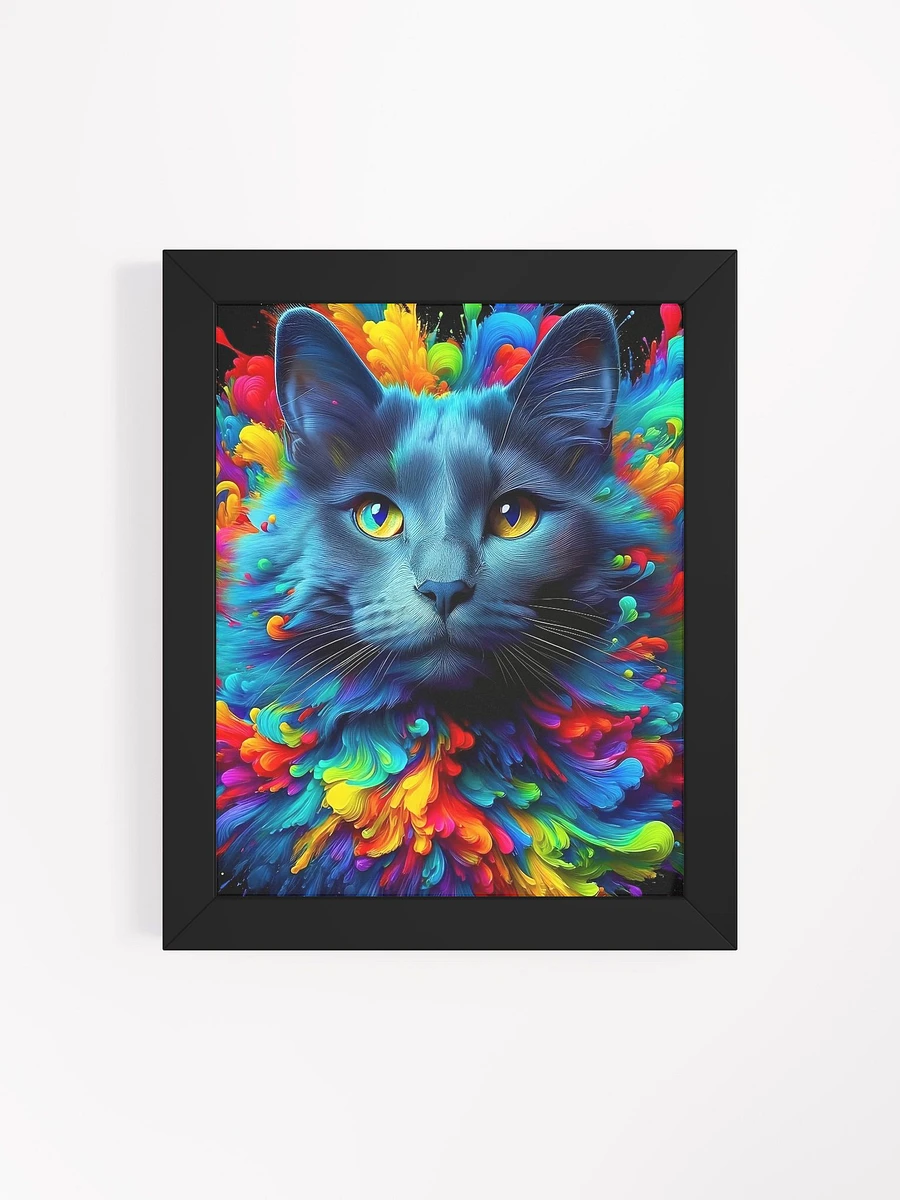 Framed High-Quality Matte Poster (in): Russian Blue product image (67)