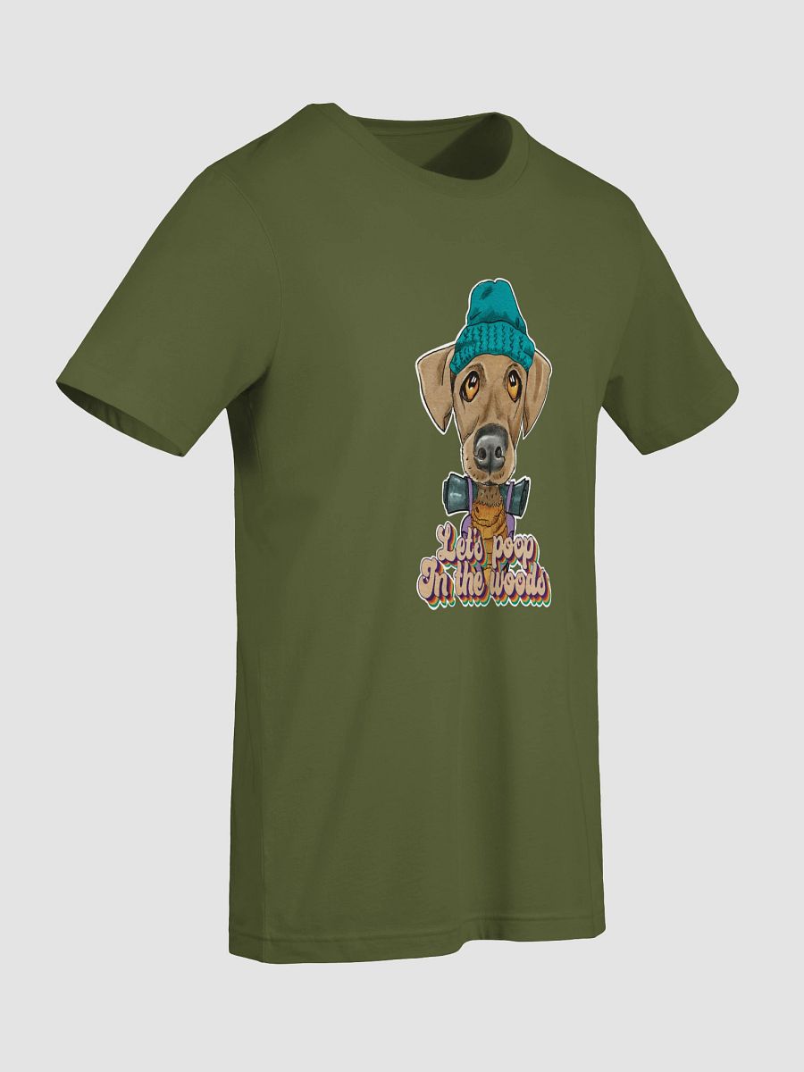 Camping Dog T shirt all Colors - Lets Poop In The Woods product image (58)