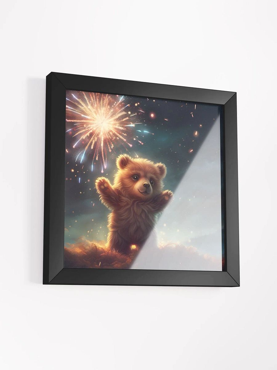 Framed Fireworks Bear Poster product image (23)