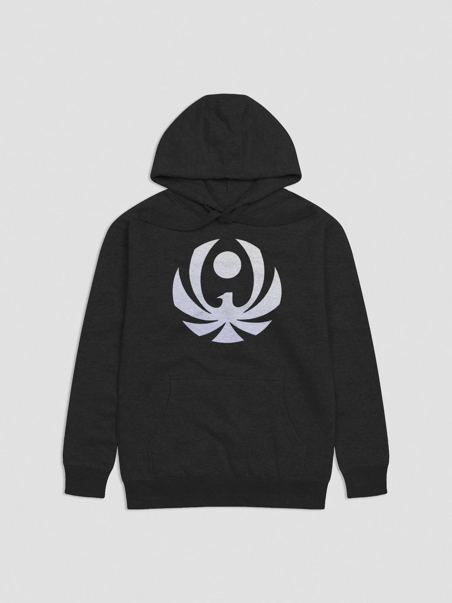 CroweGamingg Cotton Heritage Unisex Premium Hoodie - White logo Front product image (2)