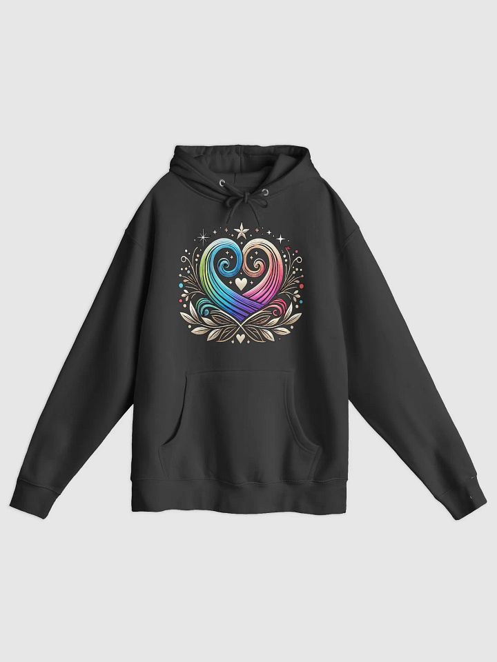 Vibrant Heart Swirl Unisex Hoodie product image (1)
