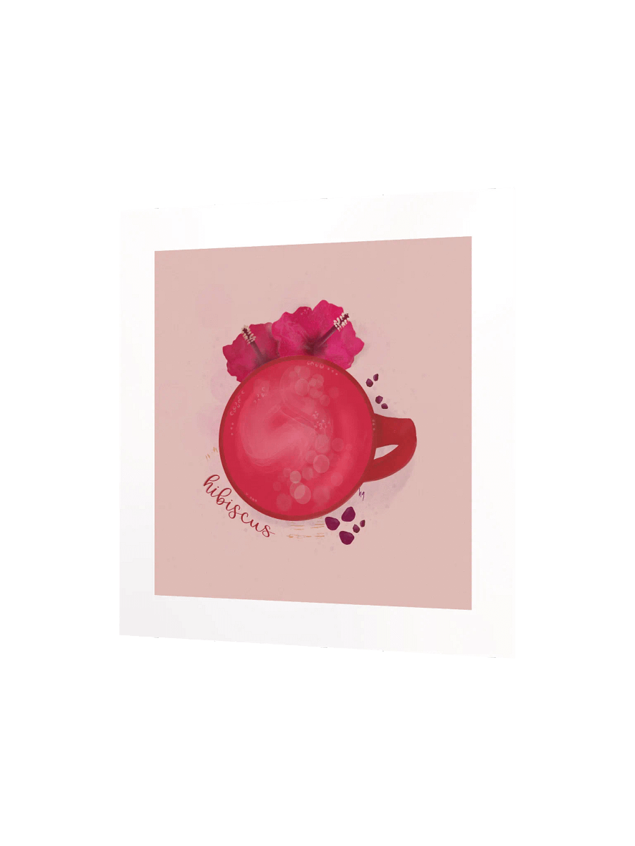 Hibiscus Herbal Tea Matte Poster - Pink product image (4)