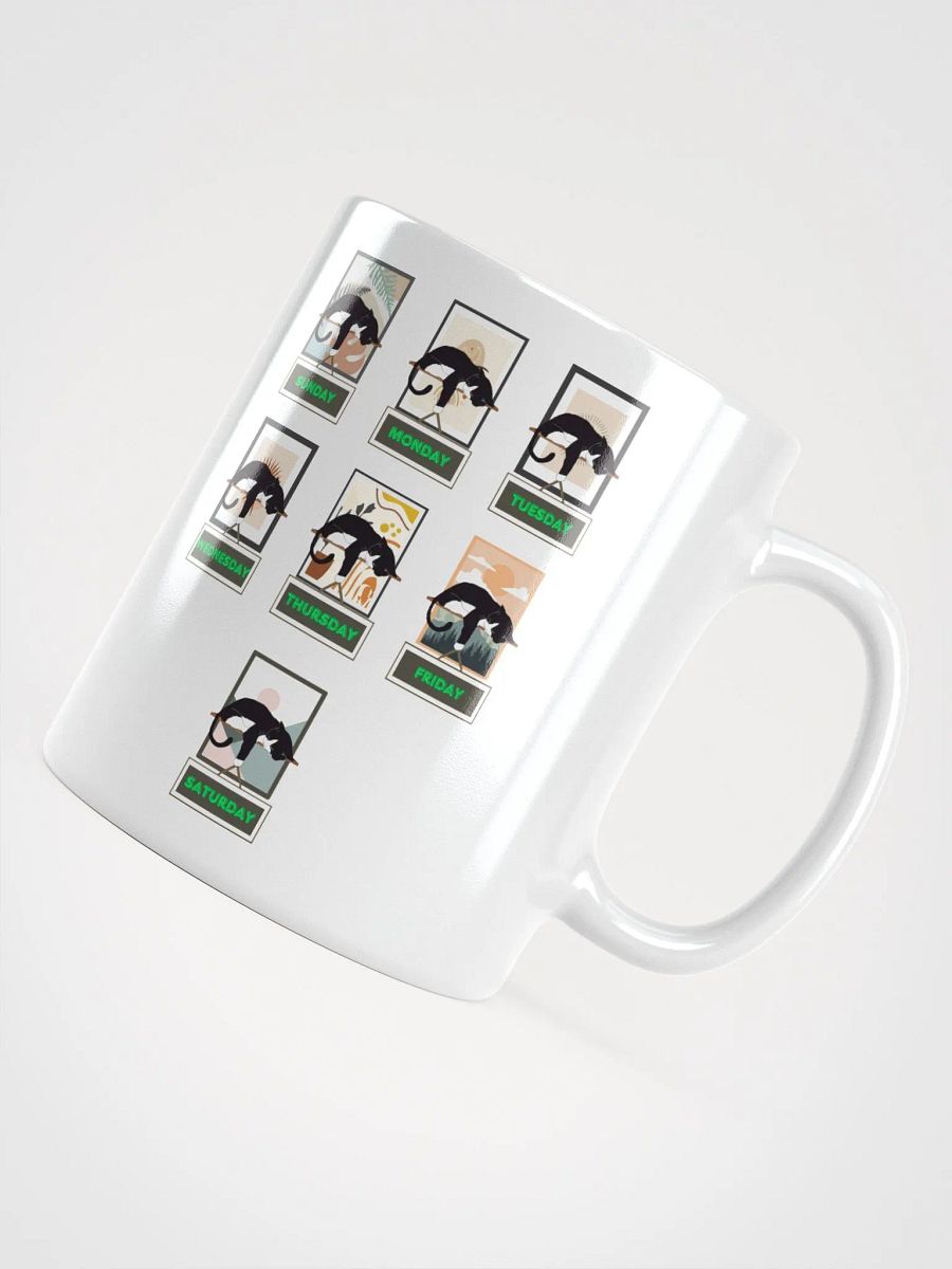 Cats Days of The Week White Mug product image (11)
