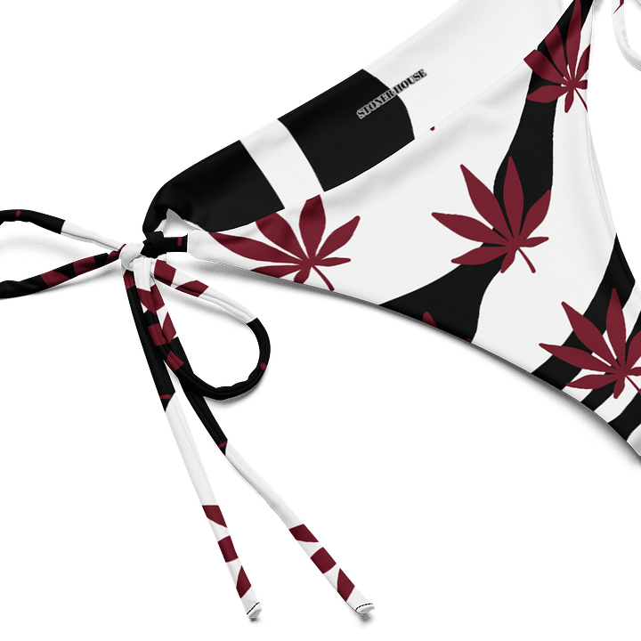Zebra & Marijuana Leaf All-Over Bikini Bottom product image (2)