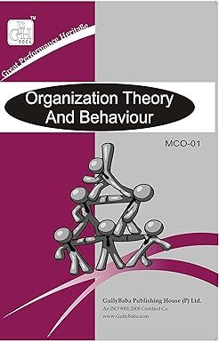 IGNOU MCO-01 Organization Theory and Behaviour product image (1)