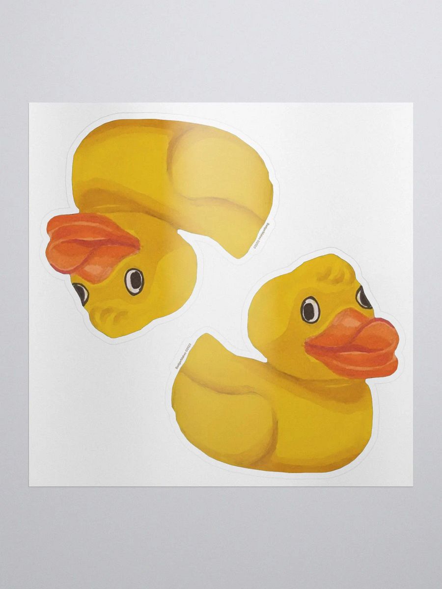 Yellow Ducky - 2 Stickers product image (1)