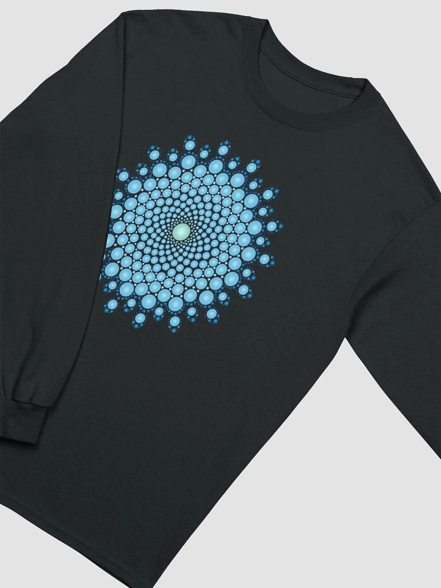 Blue Dot Mandala Long Sleeve T-Shirt product image (3)