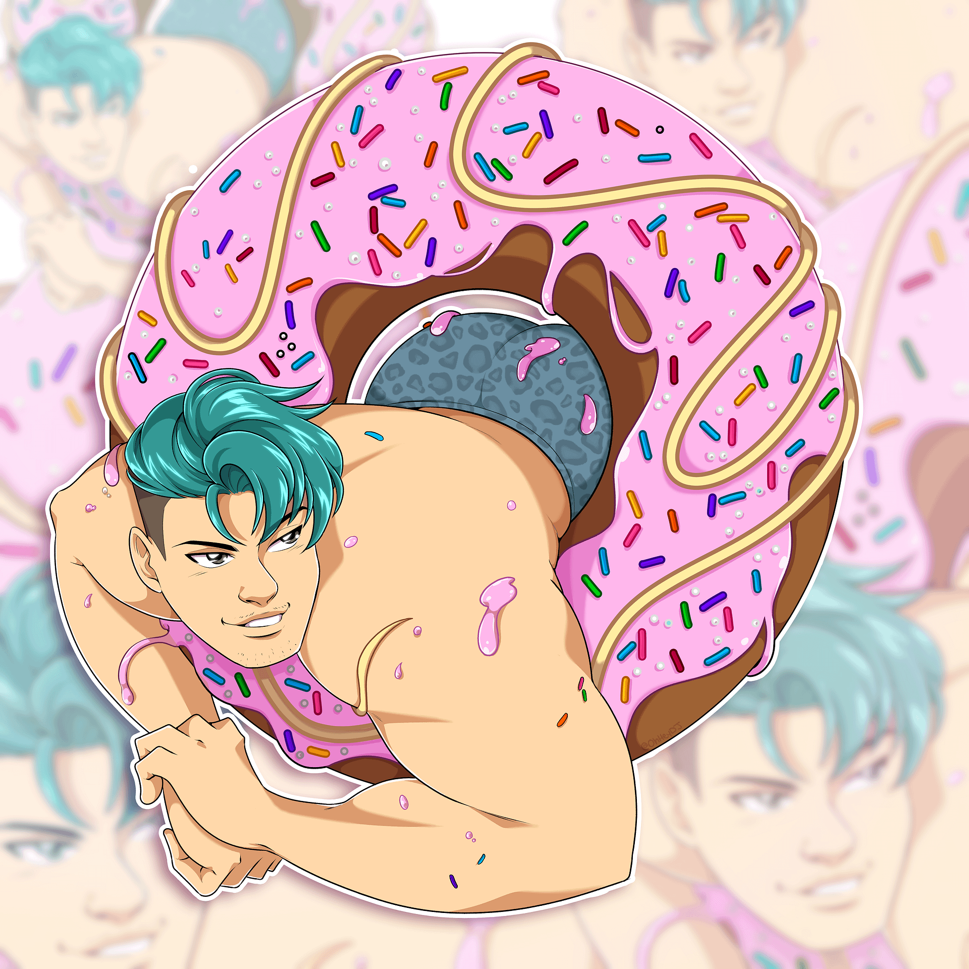 Donut Boy Print product image (1)