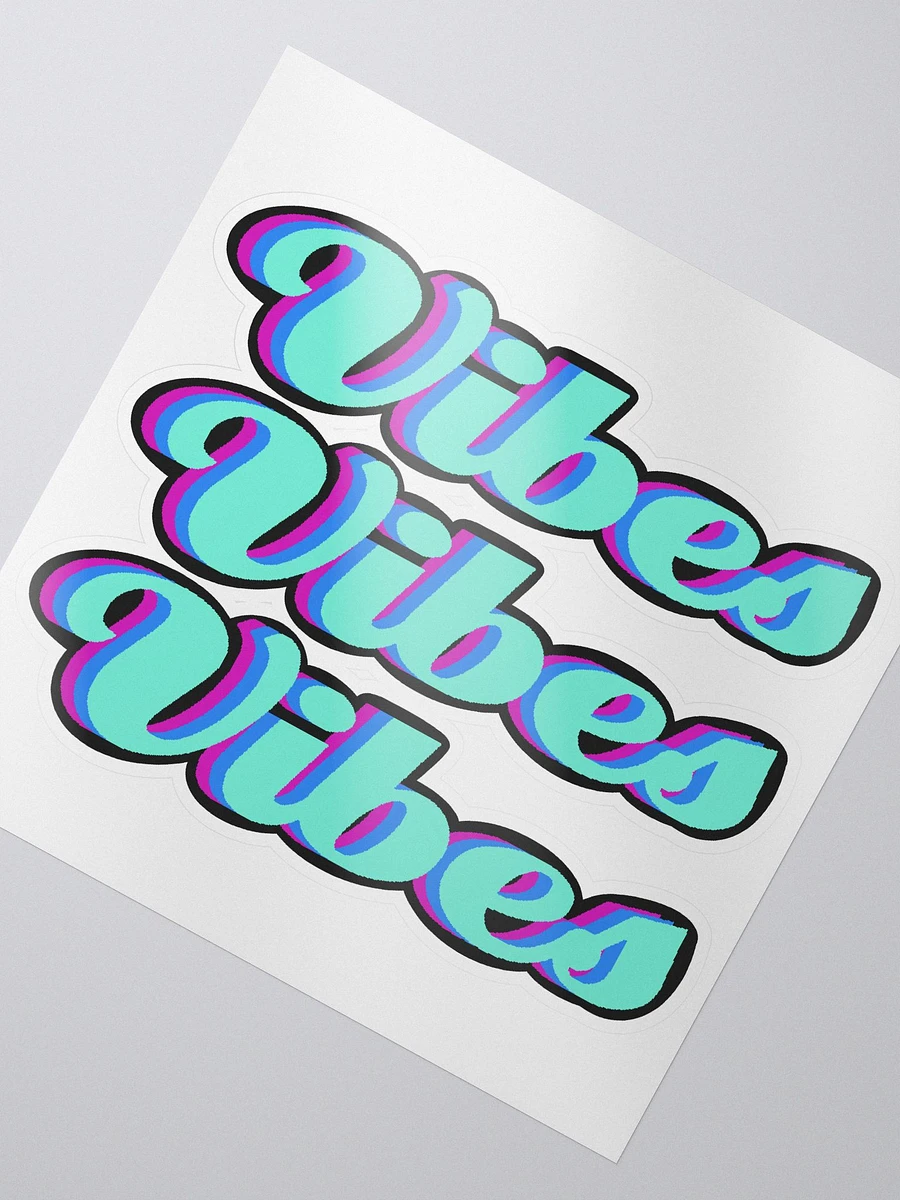Vibes Vibes Vibes Kiss-Cut Sticker product image (2)