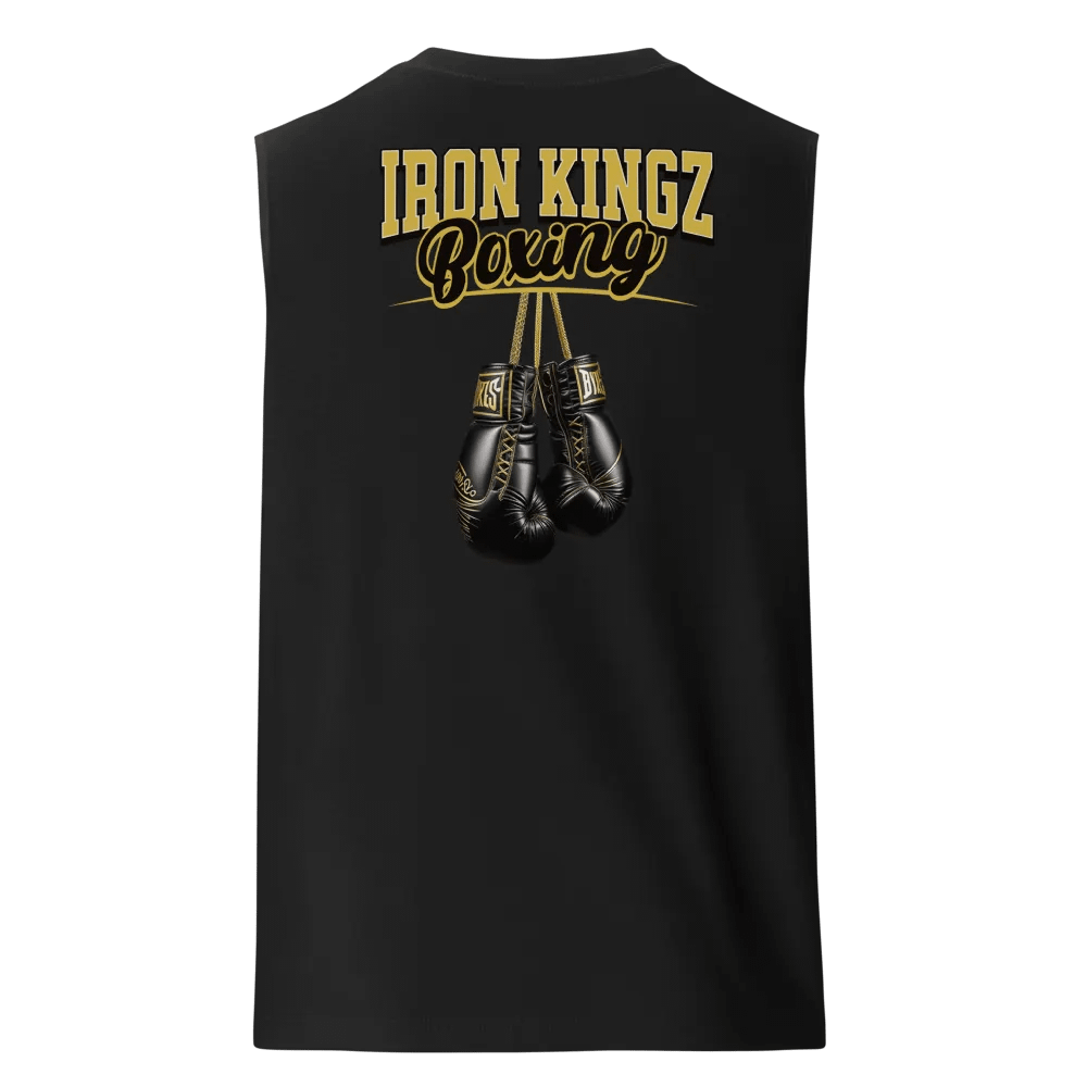 Adult Iron Kingz Boxing Black Muscle Tee product image (2)