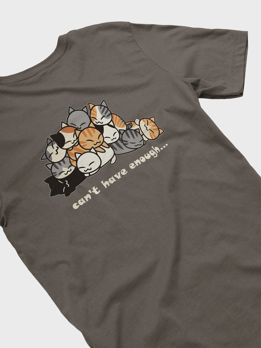 Gray and White (Off-white) Cat Unisex T-shirt product image (4)