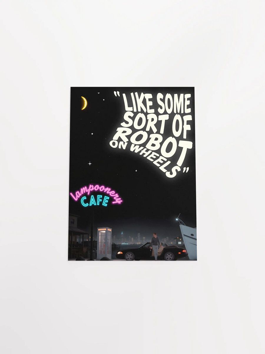Miami Vice Robot on Wheels Poster! product image (13)
