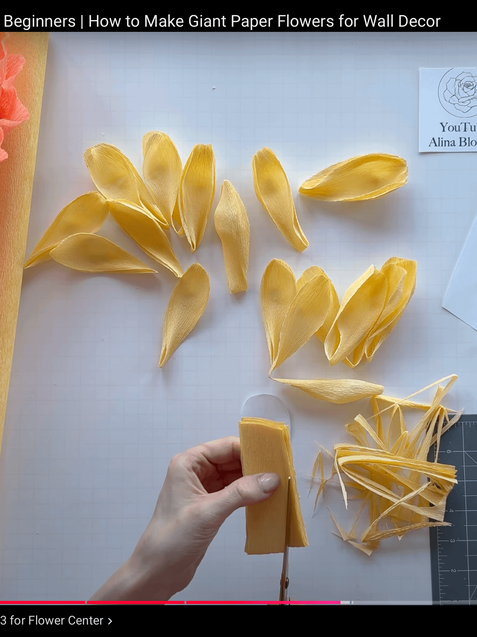 DIY Giant Paper Peony: Templates from Video Tutorial product image (8)