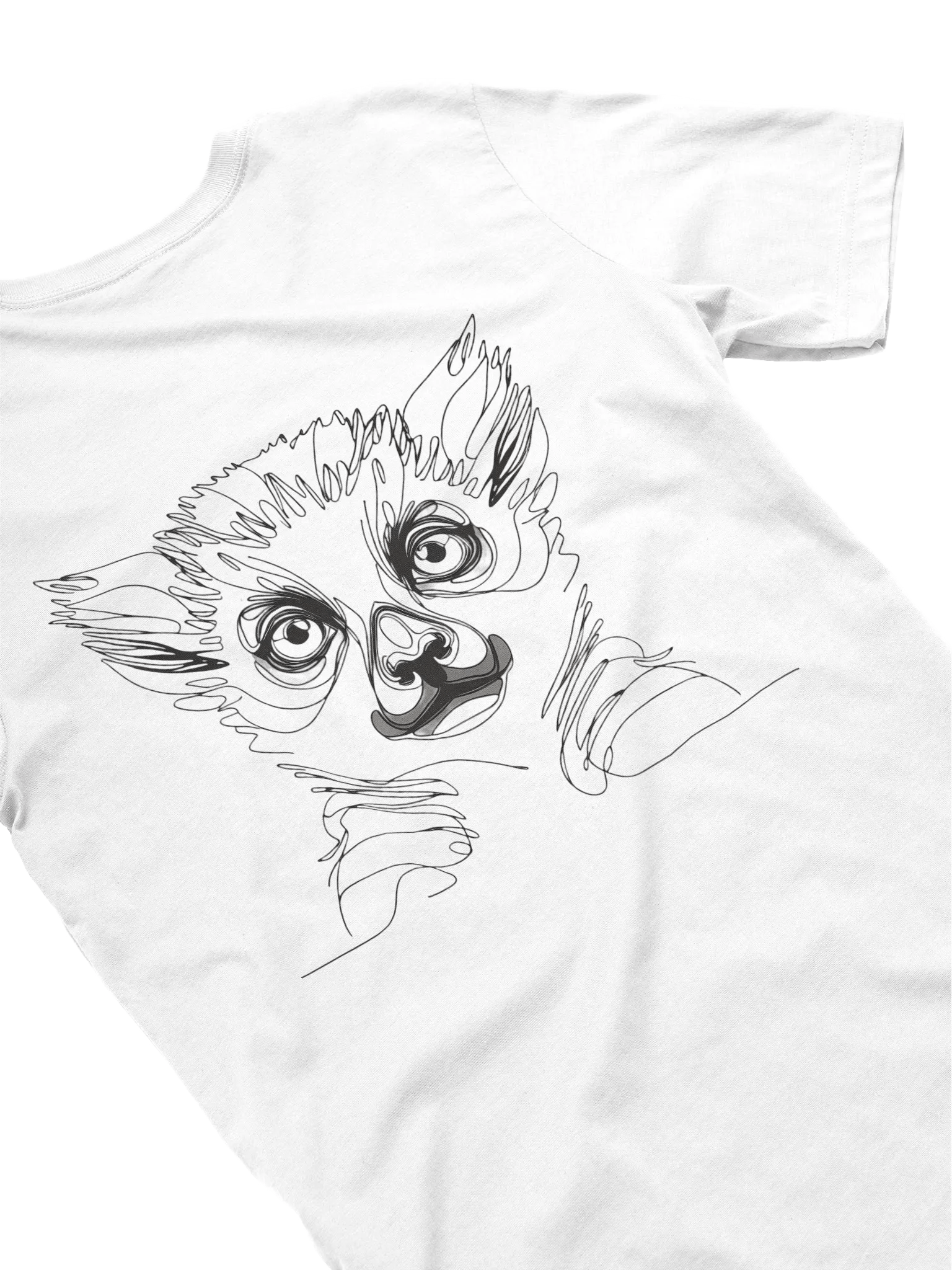 Lemur Line Art Design T-Shirt product image (36)