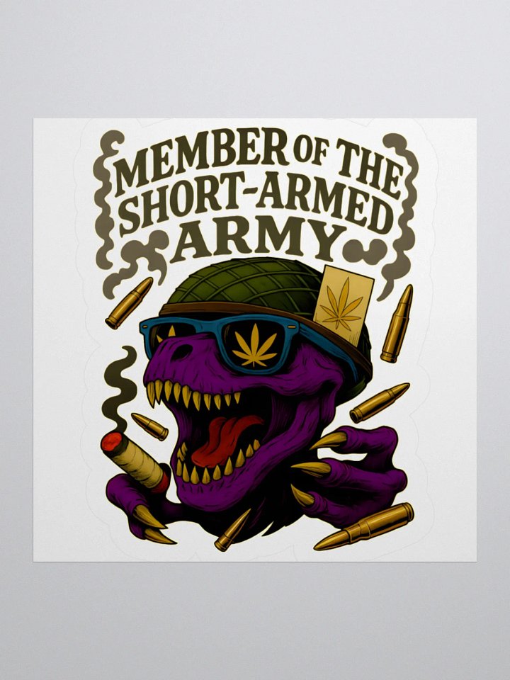 Short-Armed Army Sticker product image (1)