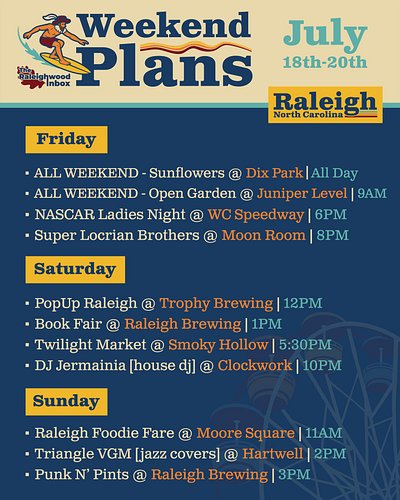 It's a hot one 🔥 (like seven inches from the midday sun) for events this weekend!

Check out the upcoming below, see the full...
