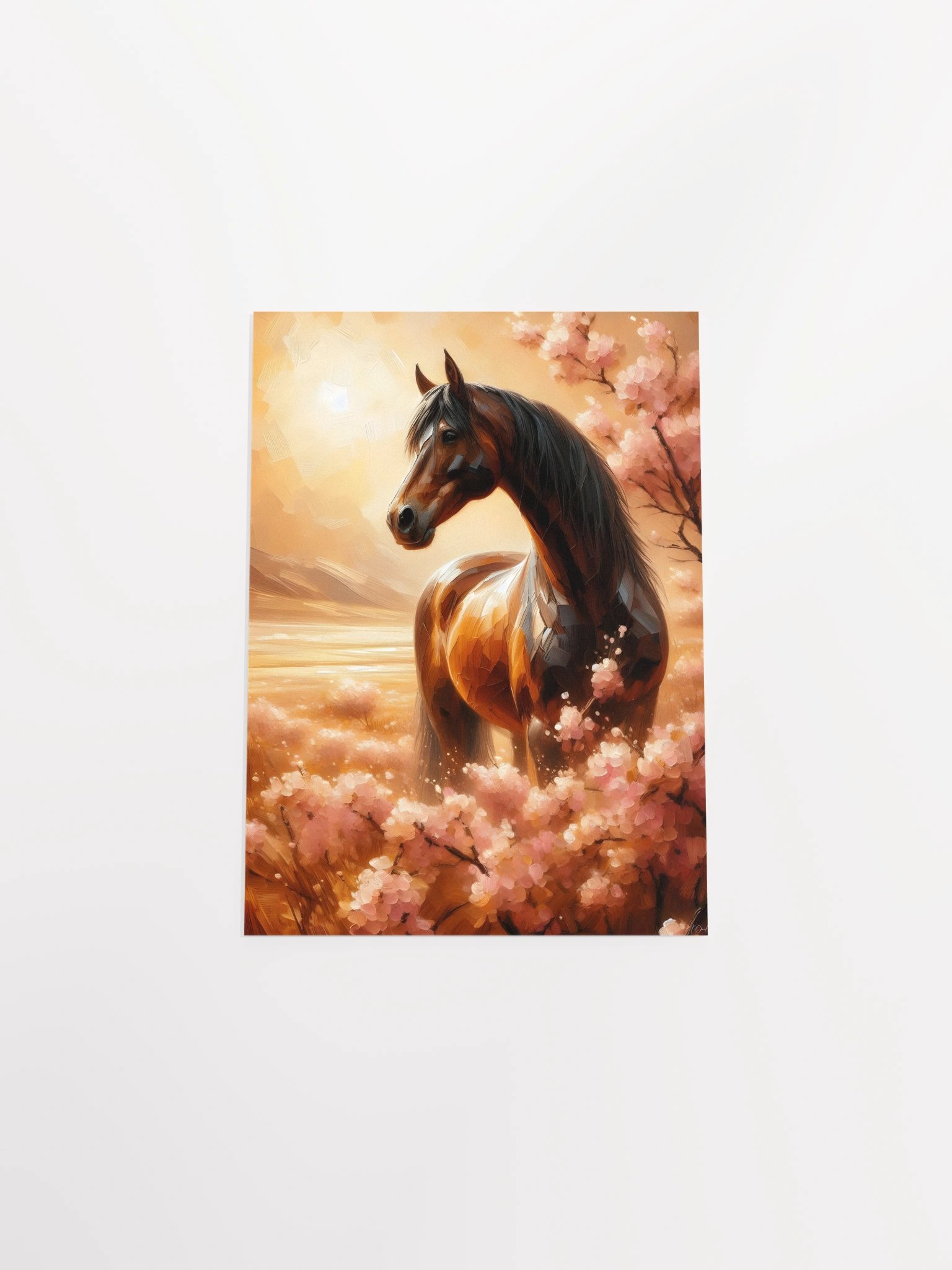 Golden Serenity Horse Poster product image (31)