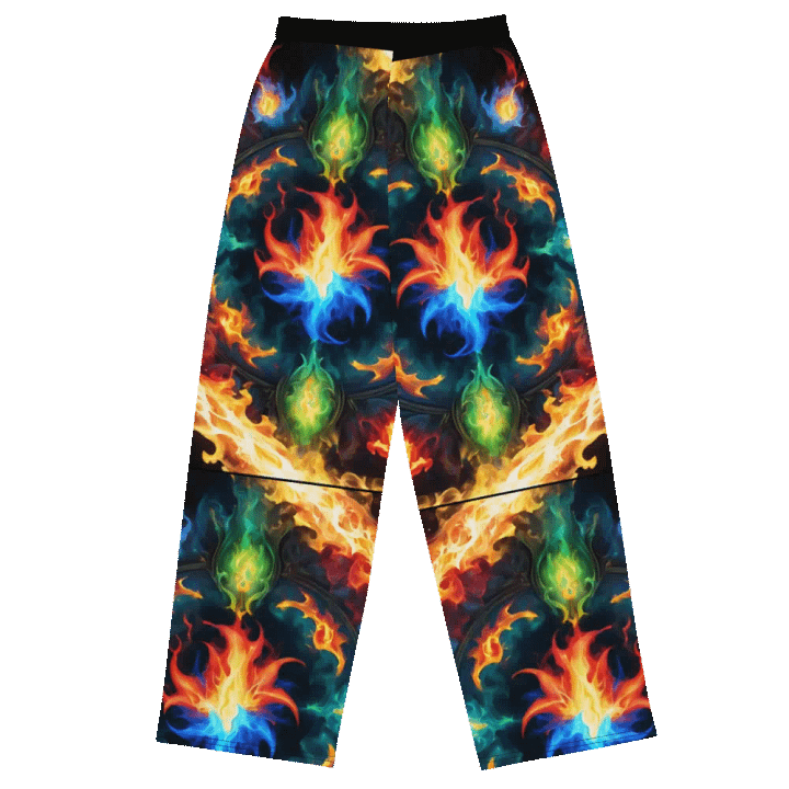Inferno Blaze Unisex Wide-Leg Pants product image (2)