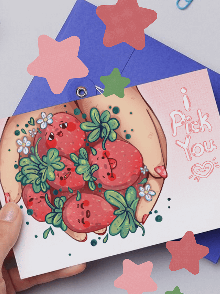 I Pick You ! (Postcard Print) 🍓🍓 product image (1)