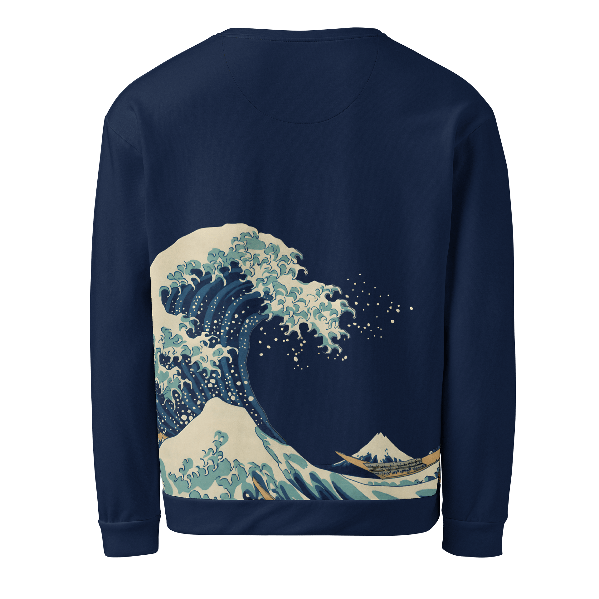 Under the Wave All-Over Print Recycled Unisex Sweatshirt product image (2)