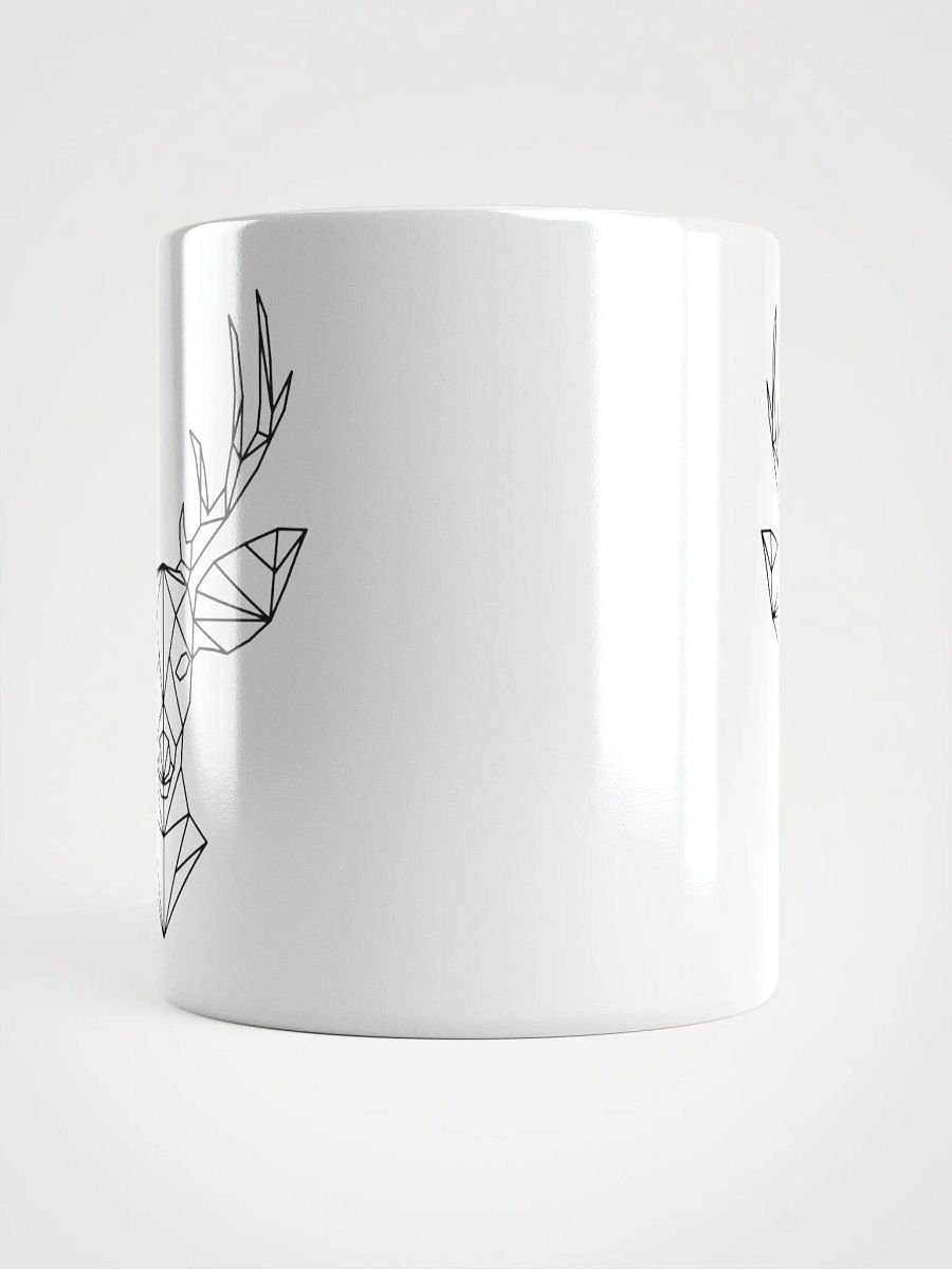 11oz Fractal Deer Emblem Mug - White product image (5)
