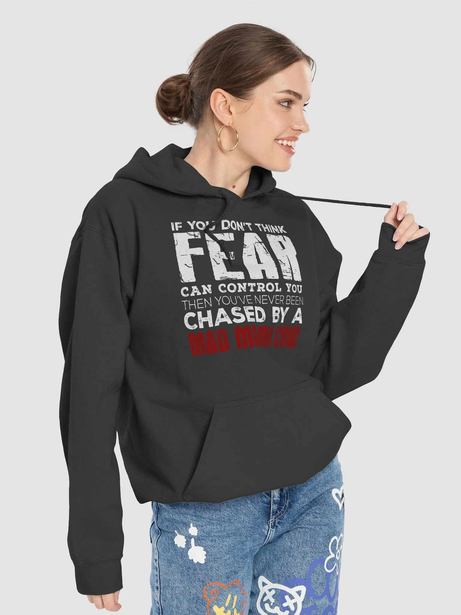 Mad mamma cow - hoodie product image (74)