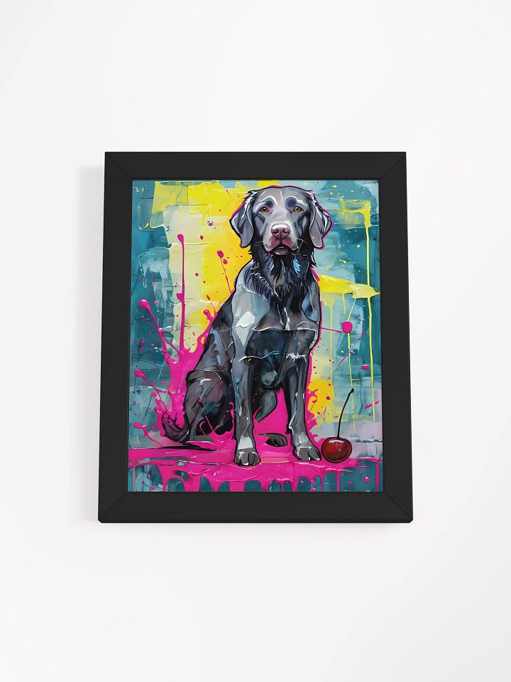 Colorful Retriever Dog Chaos, Framed Poster product image (2)