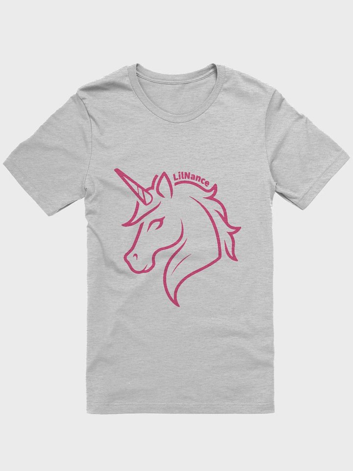 Magenta Unicorn Line Art T-Shirt product image (2)