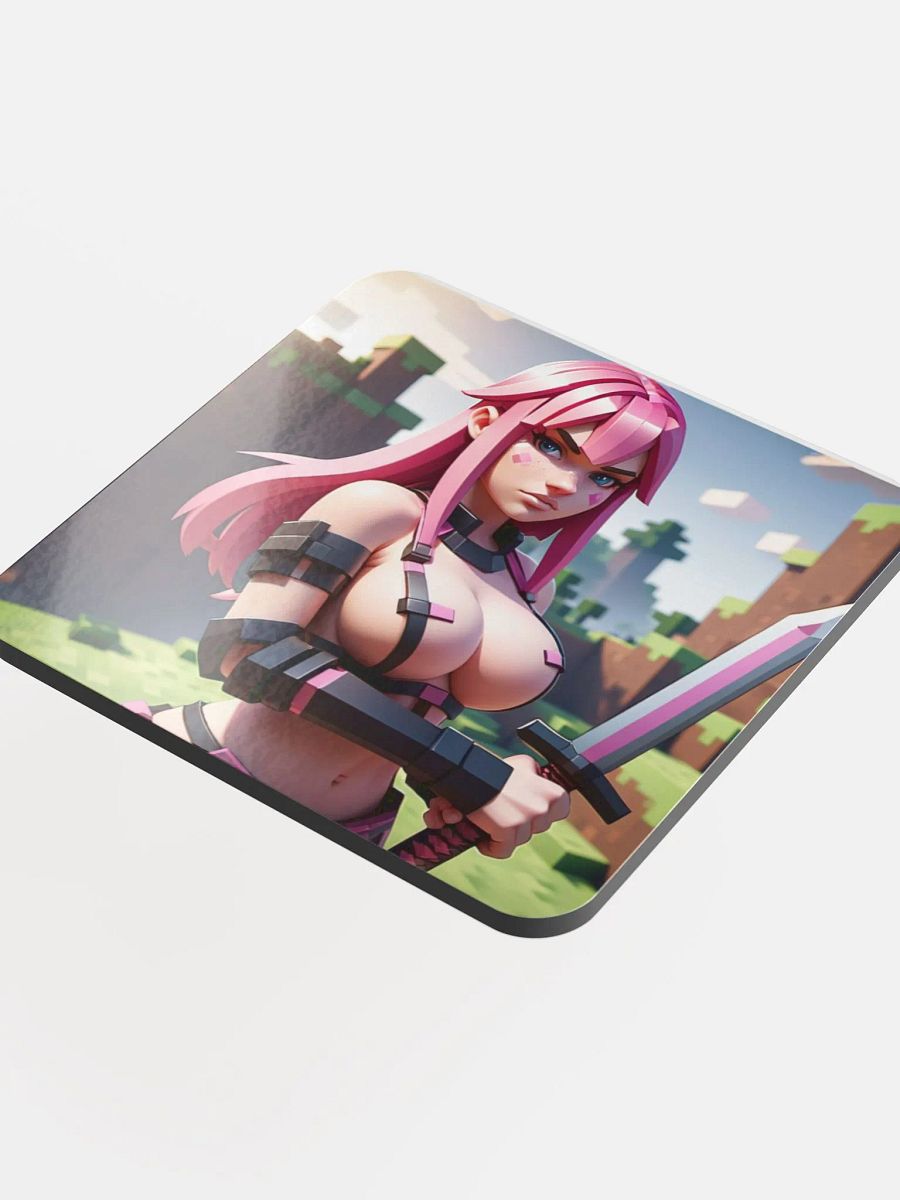 Pixelated Warrior Cork Coaster product image (4)