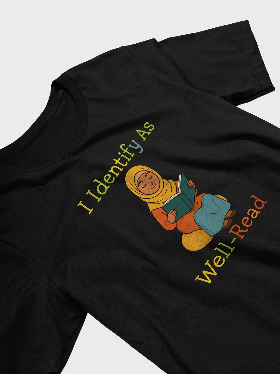 I Identify As Well-Read (Girl in Hijab Reading) Tee product image (3)