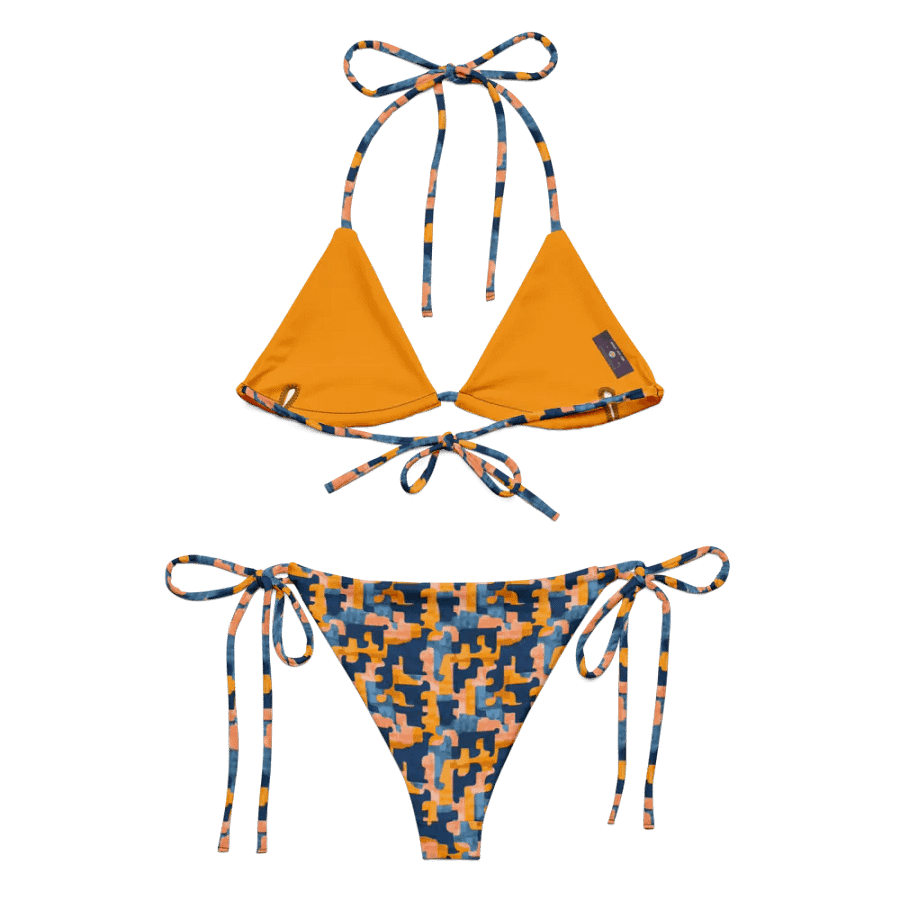 Flowing Shapes | Recycled String Bikini product image (11)