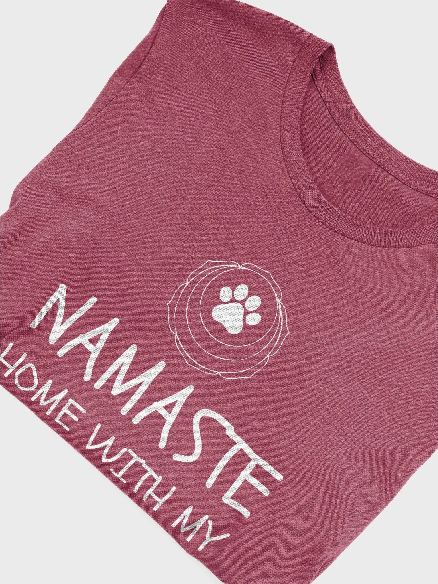 Namaste Home With My Dog - Unisex T-shirt Bella Canvas 3001 product image (25)