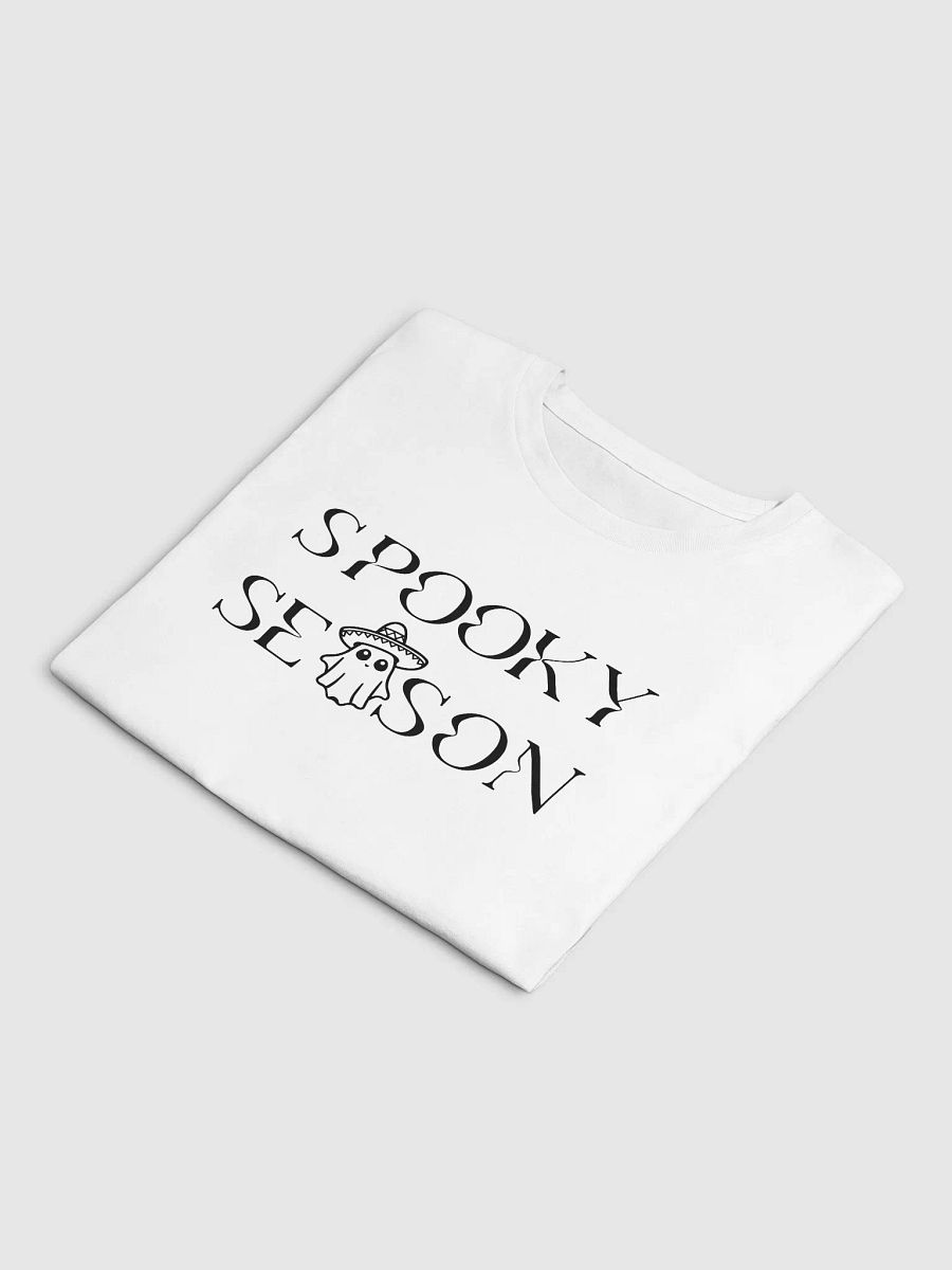 Spooky Season Sombrero Ghost Monochrome Crop Top product image (3)