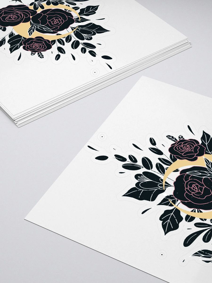 JeffBrutlag Florals and Moon Logo Sticker product image (4)
