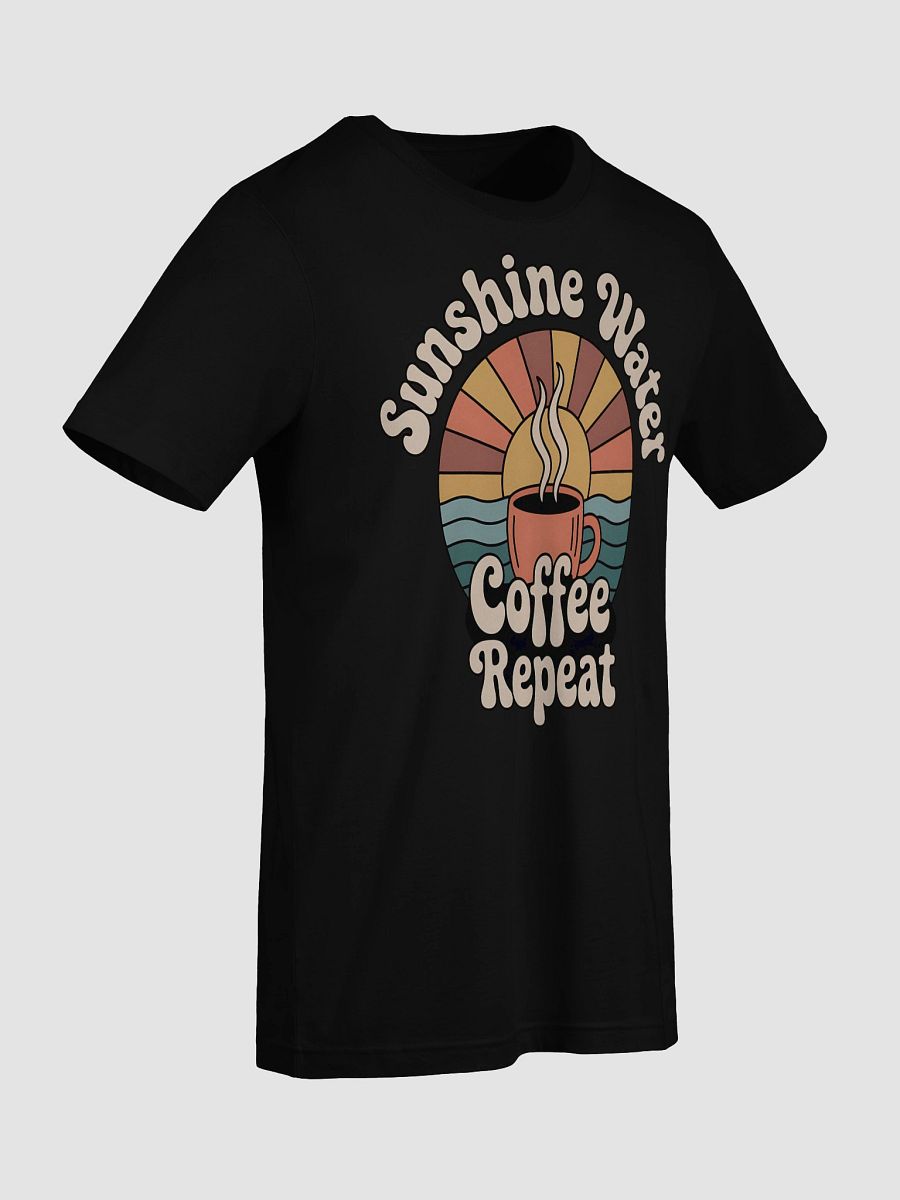 Sunshine Water Coffee Repeat Retro T-Shirt product image (92)