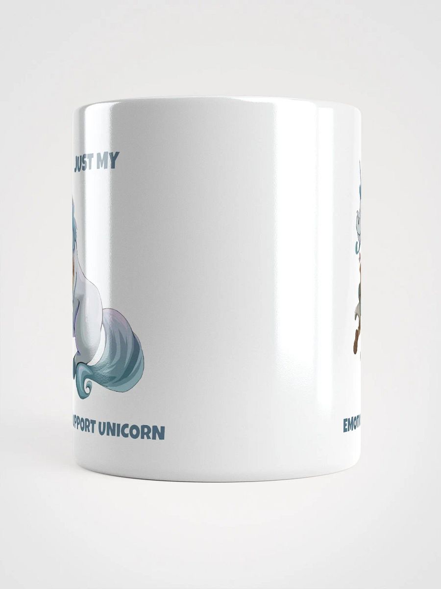 Emotional support Unicorn & Elf white ceramic mug 11oz 15oz 20oz for gamers and horse lovers product image (5)