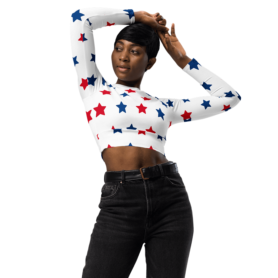 Stellar Recycled Long Sleeve Crop Top product image (3)