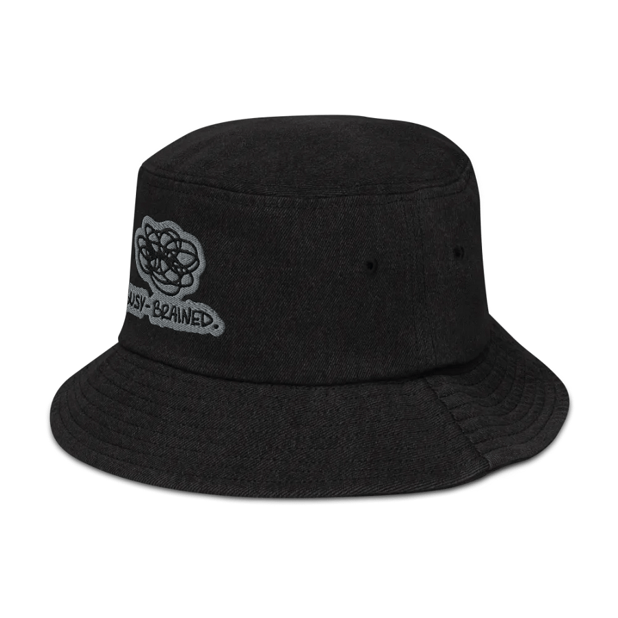 BUSY-BRAINED (smoke) denim bucket hat product image (4)