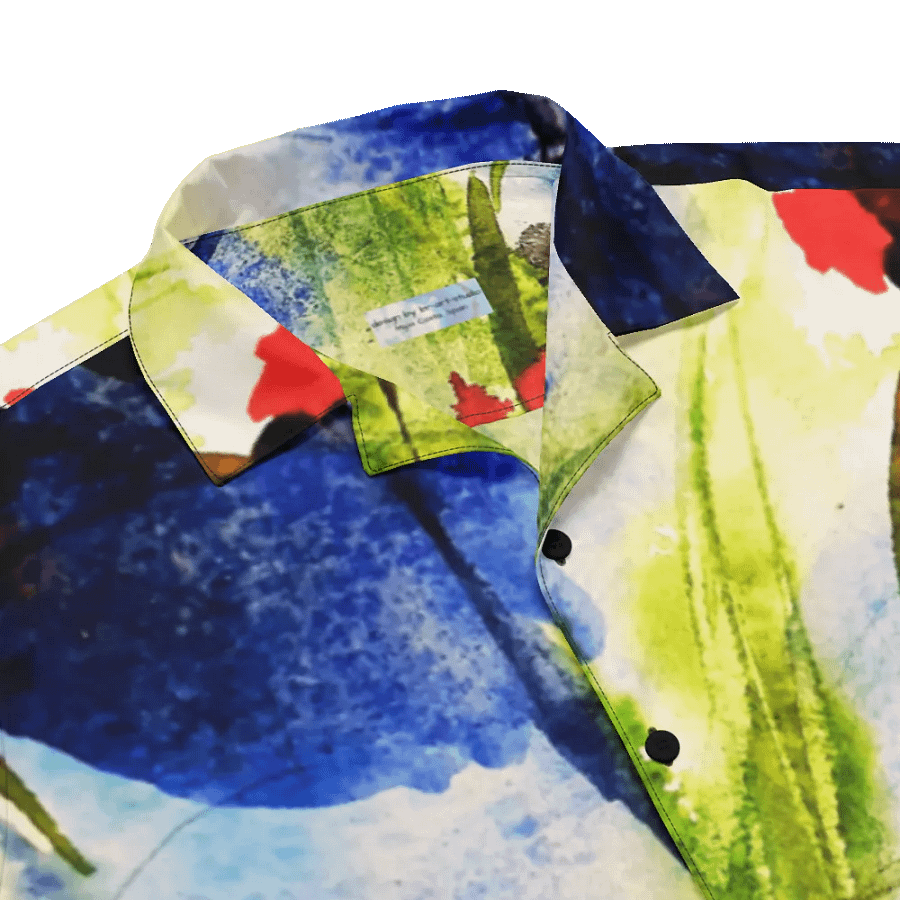 original abstract watercolour painting printed on hawain shirt product image (5)