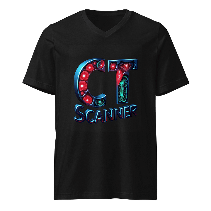 Glowing CT Scanner V-Neck Tee product image (1)
