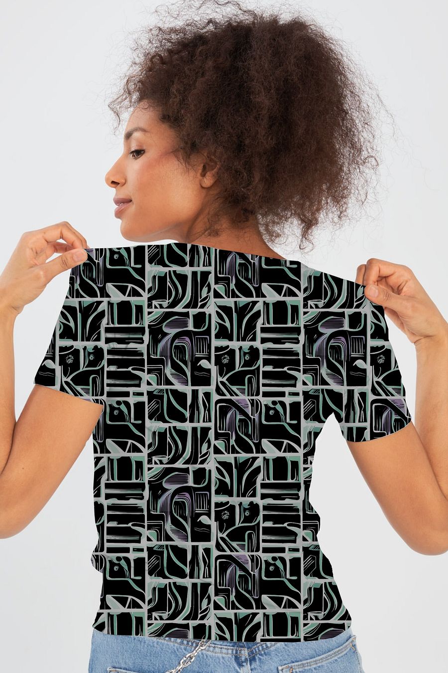 Queen of the Awkward Hug #Autism All Over Print T-shirt product image (4)